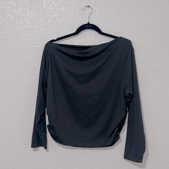 SHEIN Tops - NWOT Asymmetrical Shoulder Long Sleeve T-Shirt